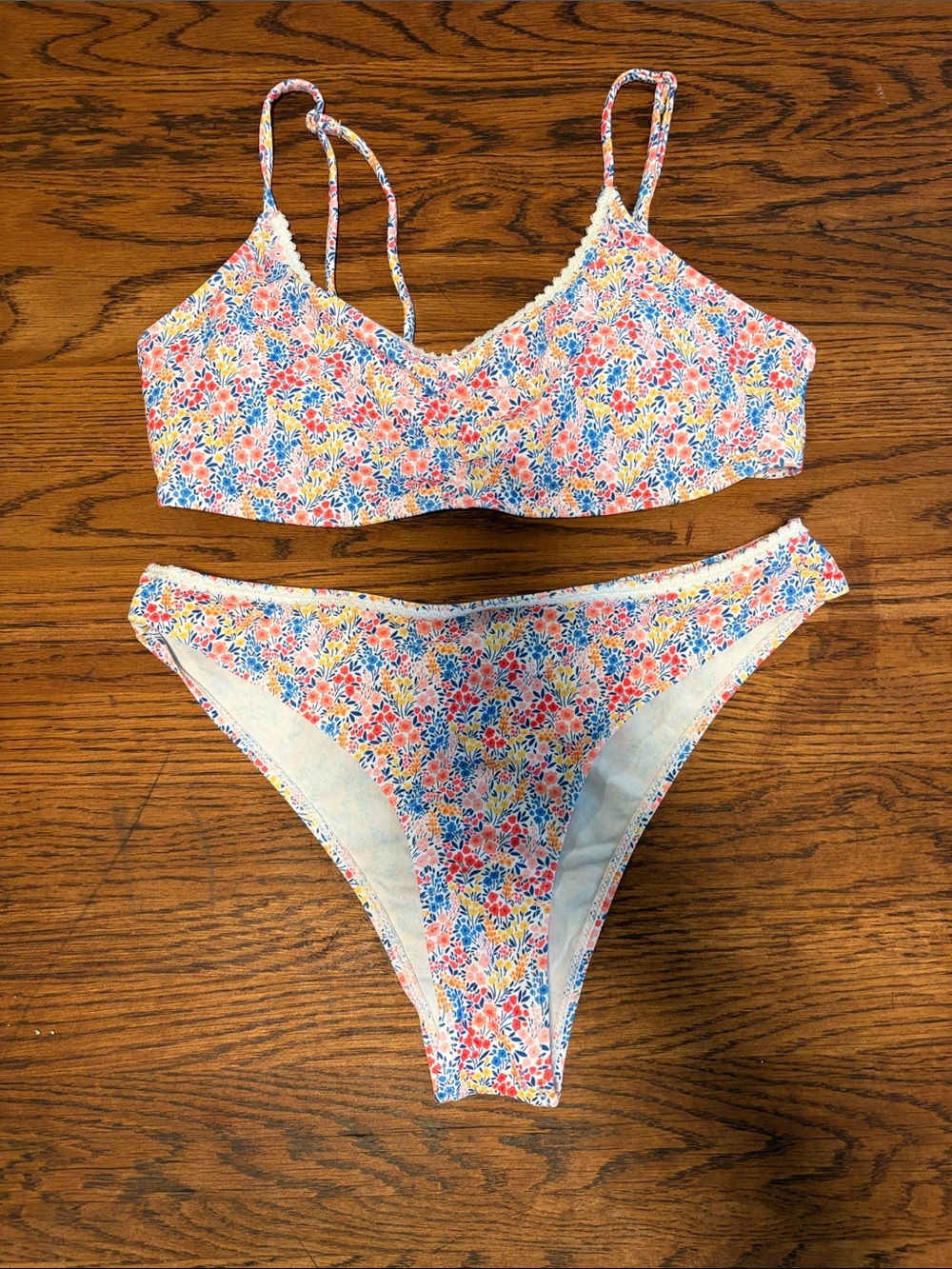 Floral Print Women’s Bikini Set - Multi Color